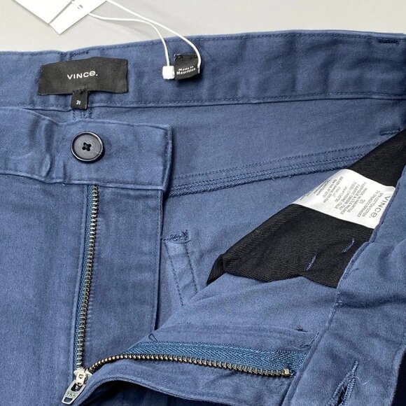 Vince Men’s Slim Fit Stretch Cotton 5-Pocket Pants Size 31 Blue Washed Ink - Picture 6 of 9